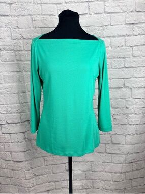 The Limited Women’s Off-Shoulder Boatneck Top in Mint Green Size M